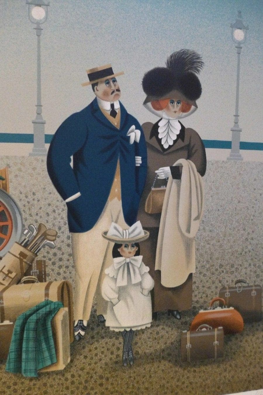 JAN BALET, Fancy People, Author Sign/Number Lithograph on Stone photo 3