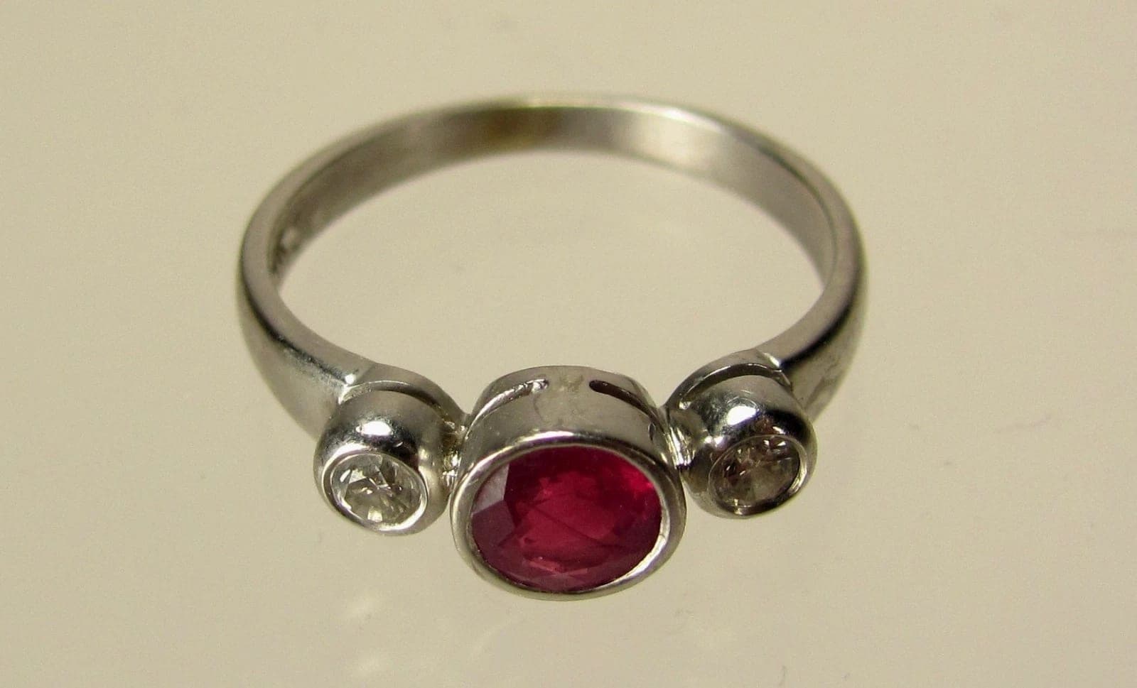 Diamond and Ruby Pendant, Earrings, Bracelet, Ring Set - 18K Gold photo 4