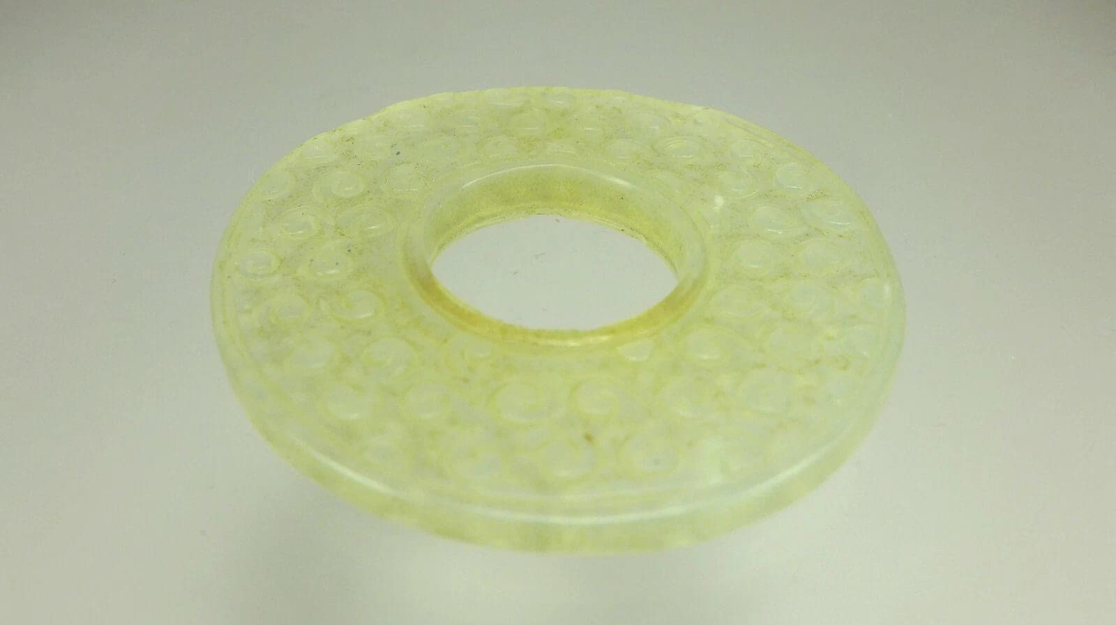 CHINESE Warring States Translucent Jade Bi Ritual Disk Pendant photo 4