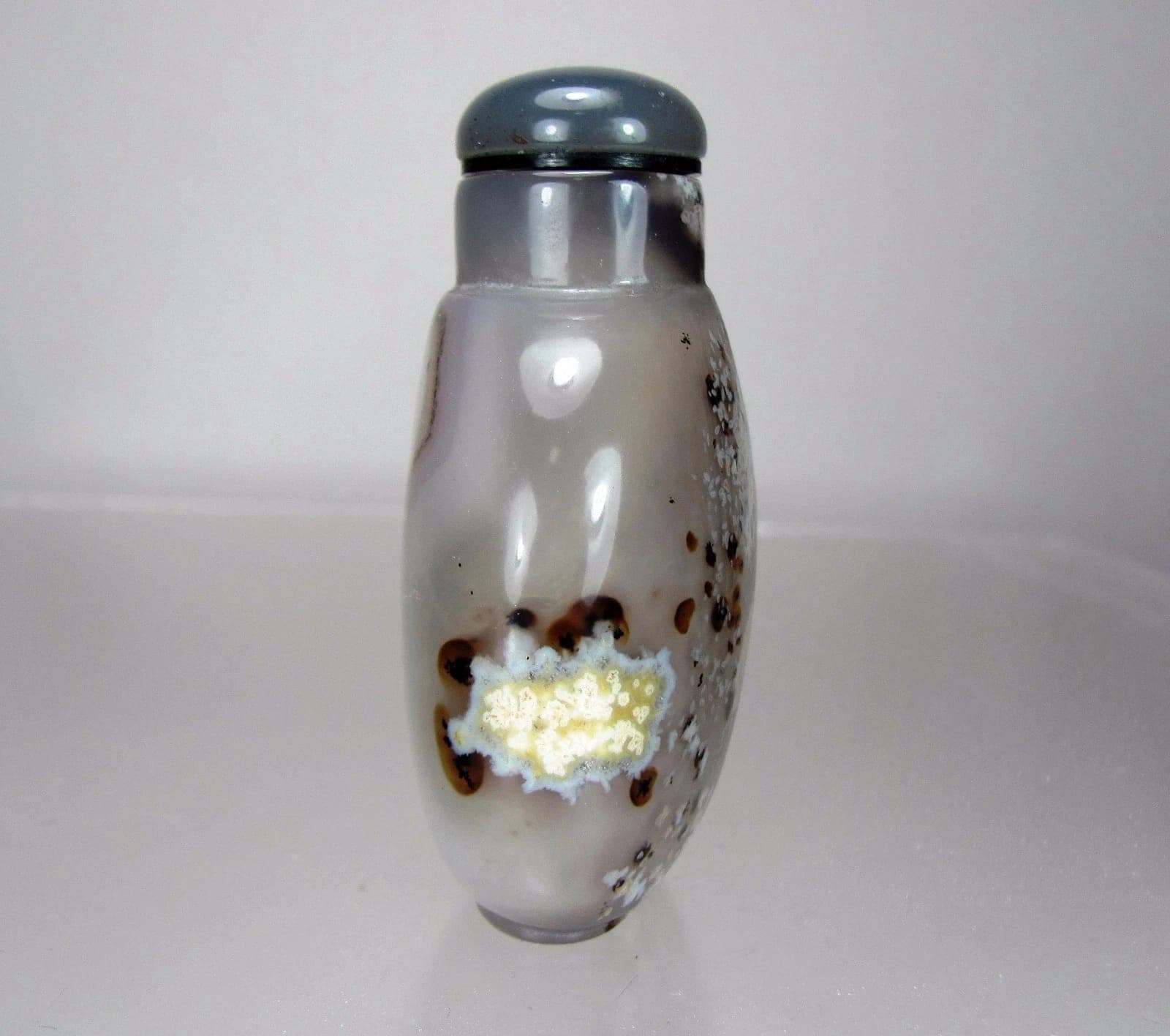 DENDRITIC CHALCEDONY Snuff Bottle, Qing Dynasty, 18th/19th Century photo 6