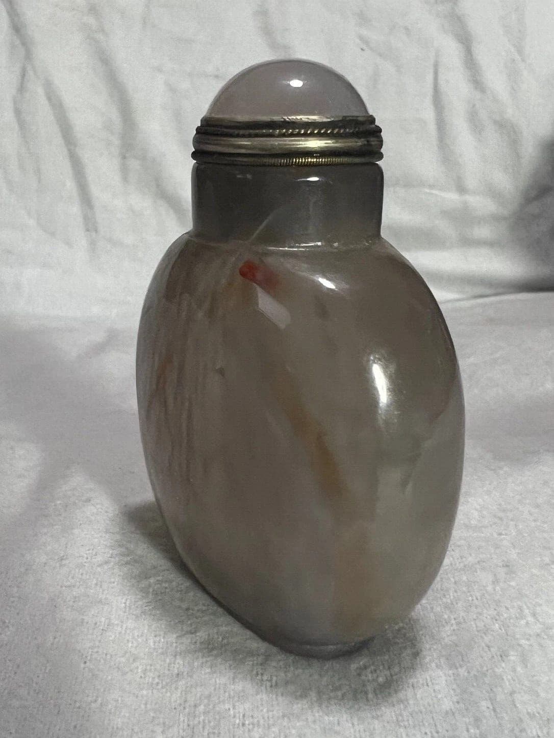 Banded Agate (Floater) Snuff Bottle, Mid-Qing Dynasty 1760-1850 photo 3