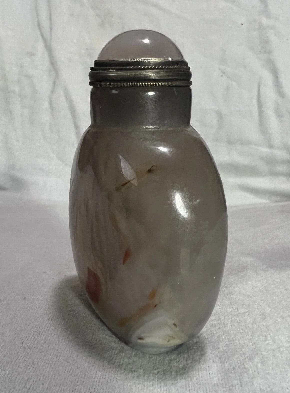 Banded Agate (Floater) Snuff Bottle, Mid-Qing Dynasty 1760-1850 photo 4