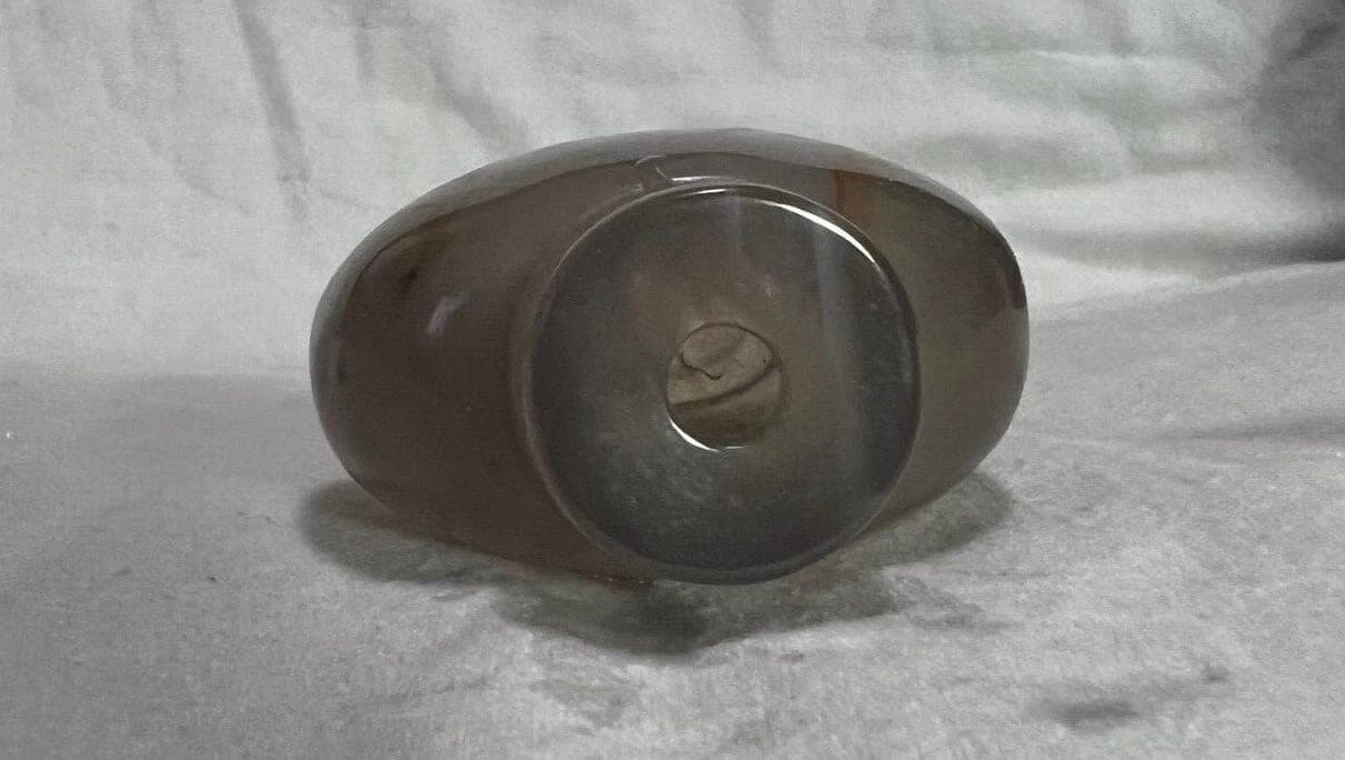 Banded Agate (Floater) Snuff Bottle, Mid-Qing Dynasty 1760-1850 photo 8
