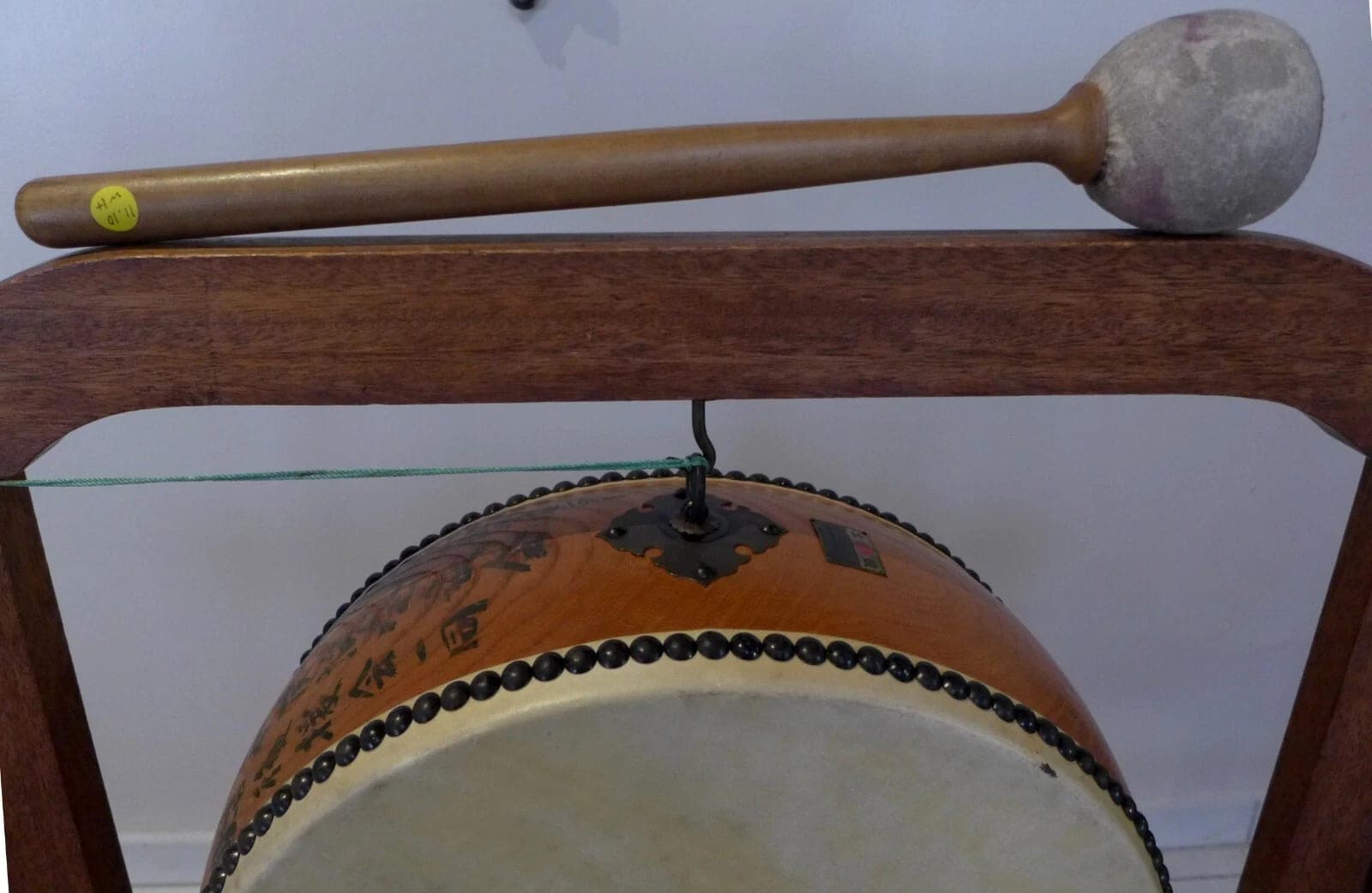 Authentic Japanese Buddhist Temple CEREMONIAL TAIKO DRUM with Stand photo 2