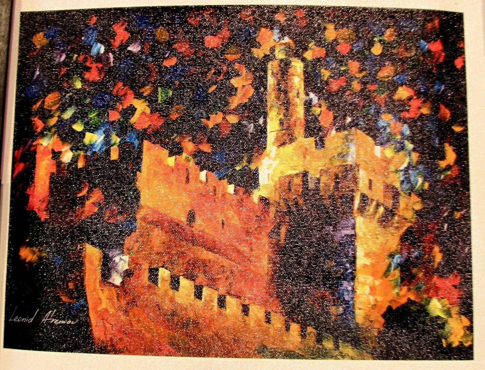 Afremov, Leonid, JERUSALEM, Hand-Embellished Canvas Giclee COA