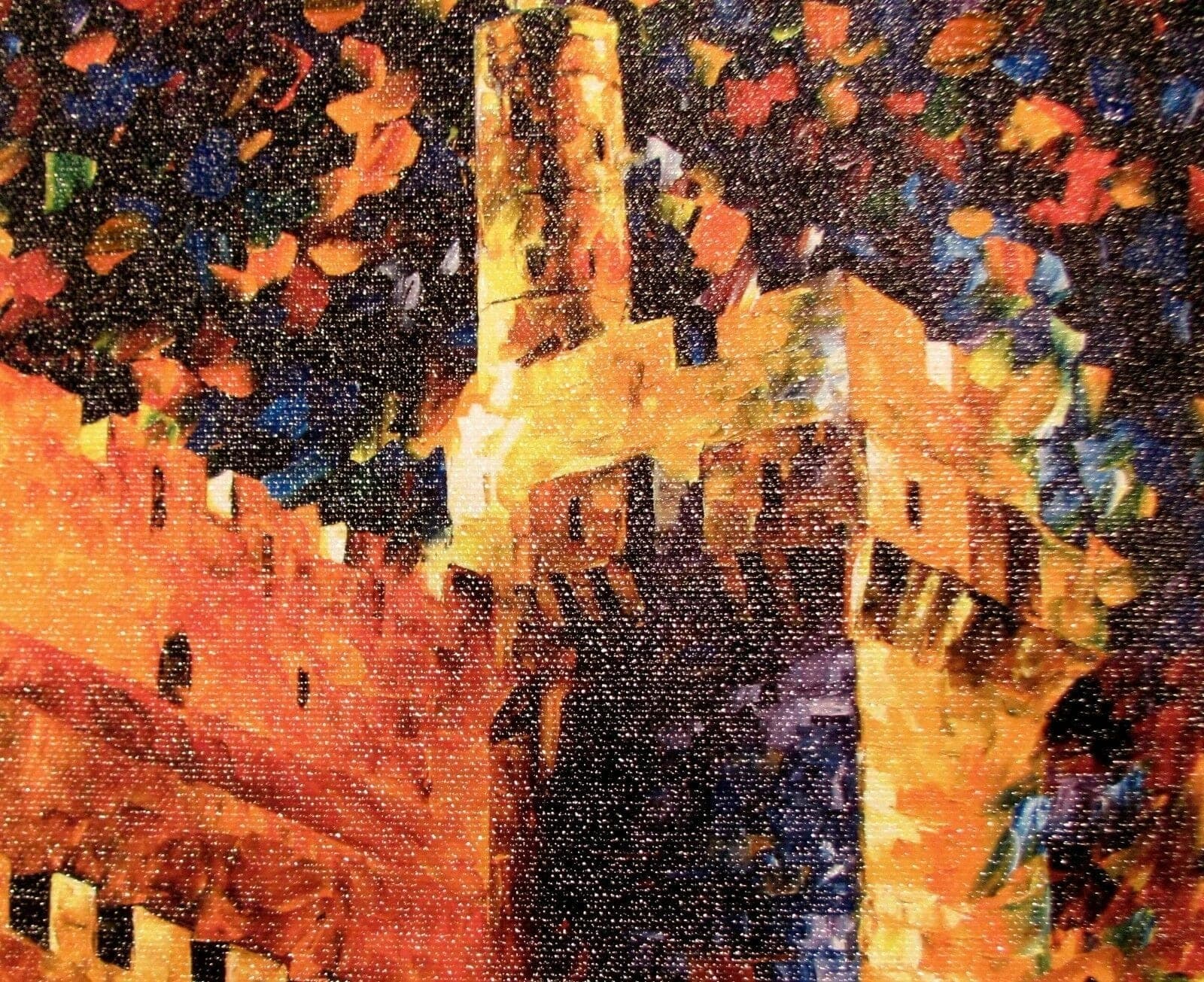 Afremov, Leonid, JERUSALEM, Hand-Embellished Canvas Giclee COA photo 2