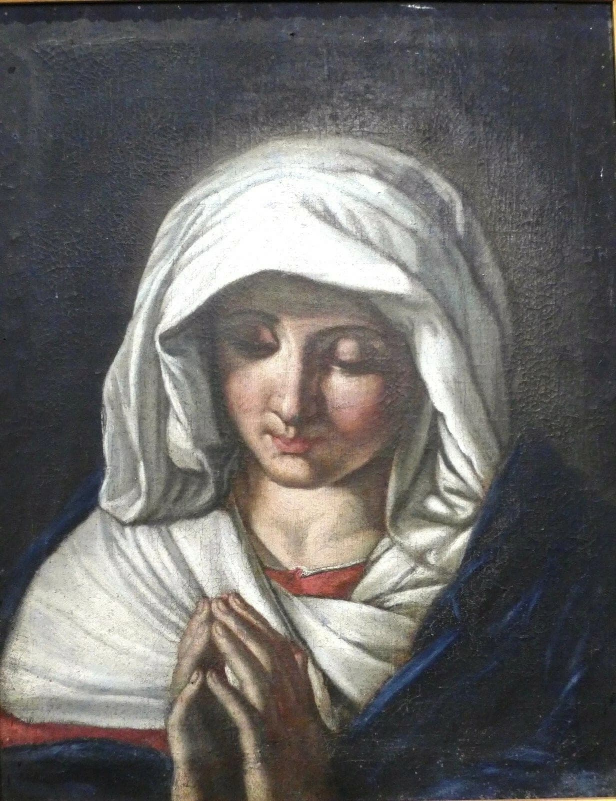 Copy of the 'Virgin at Prayer" by Sassoferrato, by Janos Rombauer, Early 19 C. photo 2