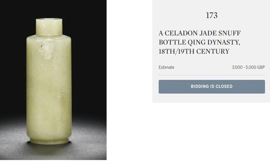 Very Rare, Cylindrical Jade SNUFF BOTTLE, 1740-1840 photo 9