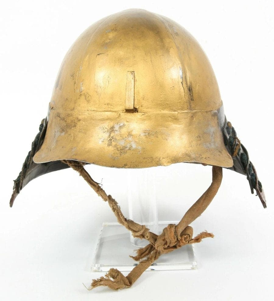 EDO PERIOD JAPANESE SAMURAI YOROI KABUTO ZUNARI HELMET WITH SHIKORO photo 2