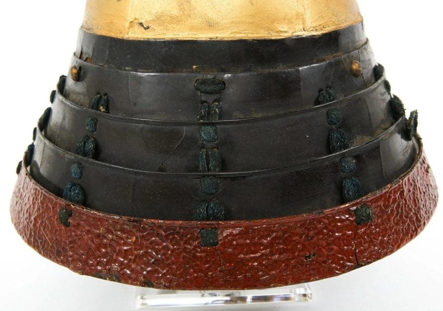 EDO PERIOD JAPANESE SAMURAI YOROI KABUTO ZUNARI HELMET WITH SHIKORO photo 5