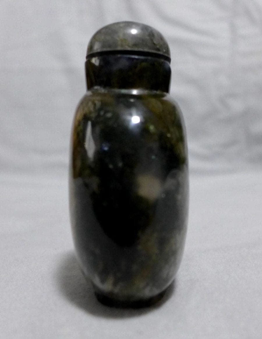 Large MOSS (Floater) AGATE Snuff Bottle, C. 1760-1850 photo 3