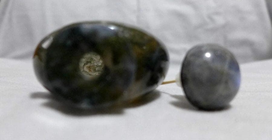 Large MOSS (Floater) AGATE Snuff Bottle, C. 1760-1850 photo 6