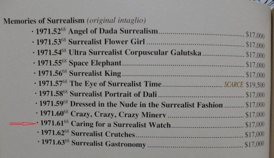 SALVADOR DALI "Caring for a Surrealist Watch", Original Hand-Signed Intaglio photo 12