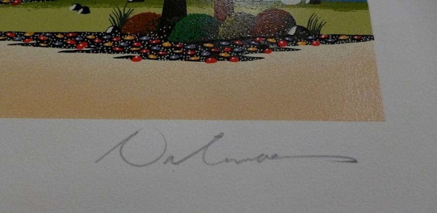 Nicky Watanabe, "Hayride",  Limited Author Sign/Number Serigraph photo 4
