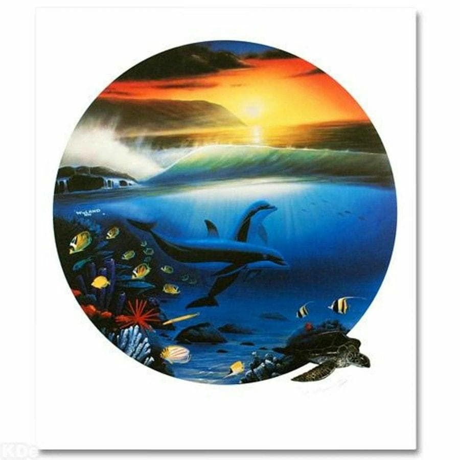 Wyland, 'Dolphin Days', Hand-signed, # Lithograph w/COA