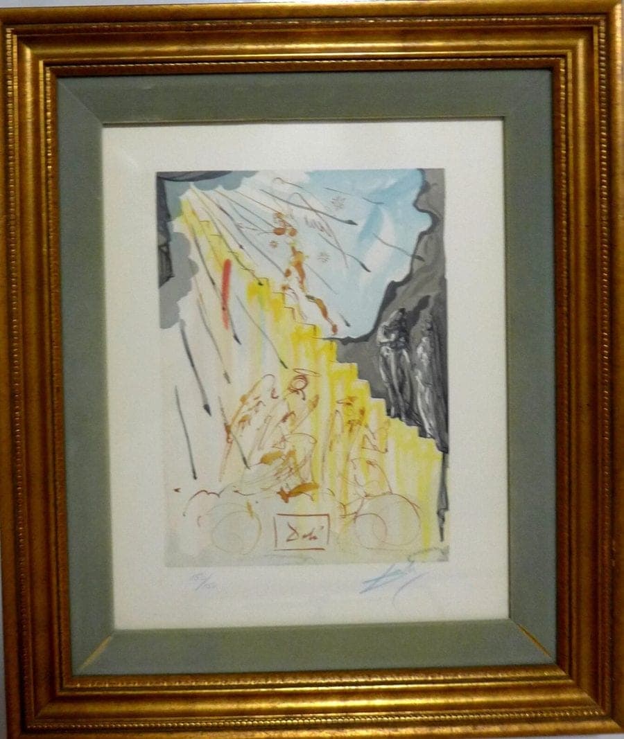 SALVADOR DALI "Paradise 21" from the Divine Comedy1960-64, Original Hand-signed photo 2