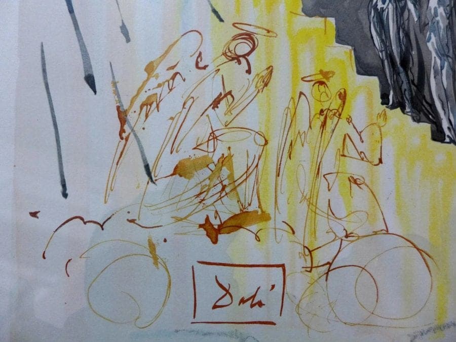 SALVADOR DALI "Paradise 21" from the Divine Comedy1960-64, Original Hand-signed photo 4