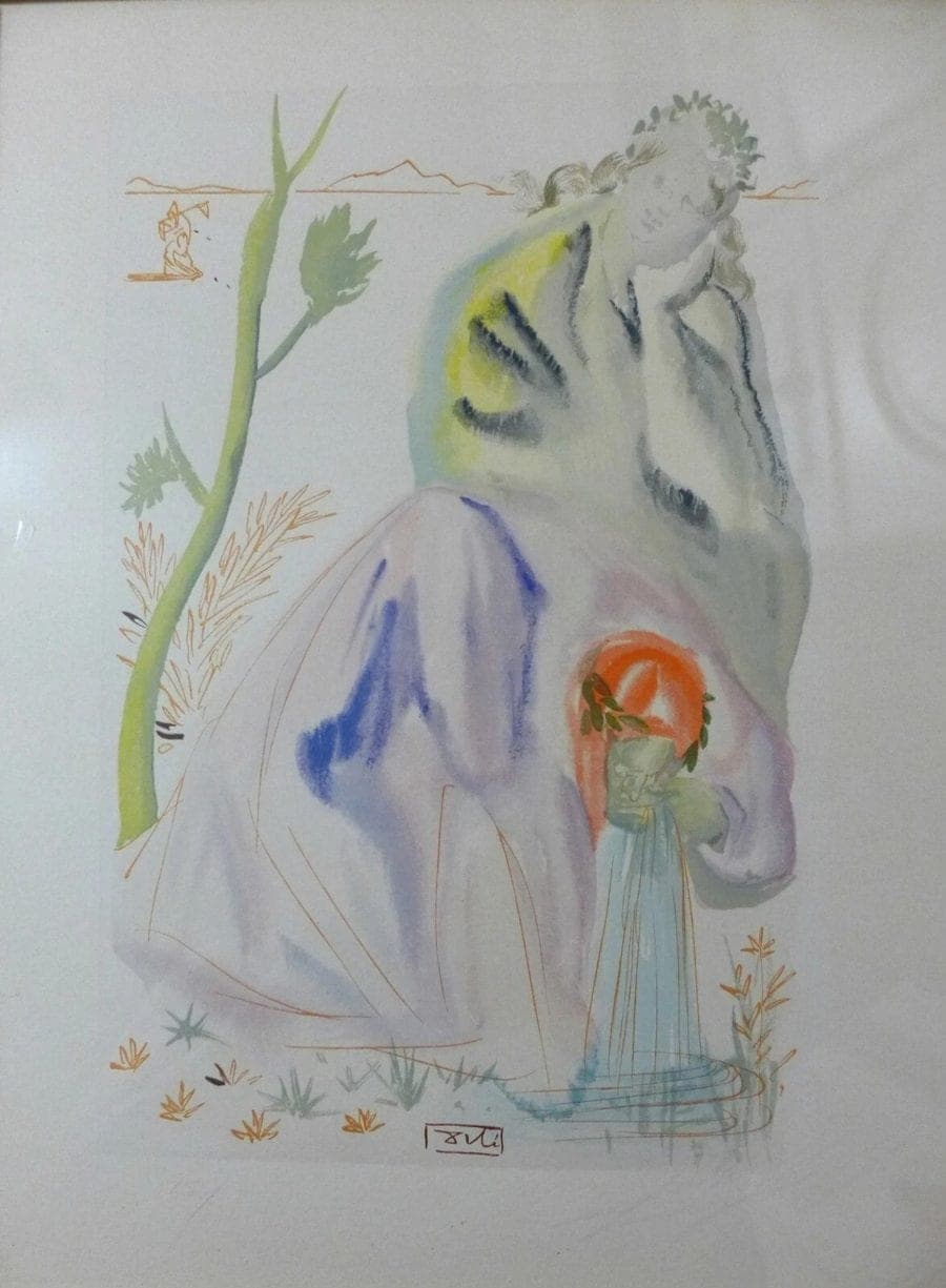 SALVADOR DALI "Purgatory 22" from the Divine Comedy1960-64, Original Hand-signed