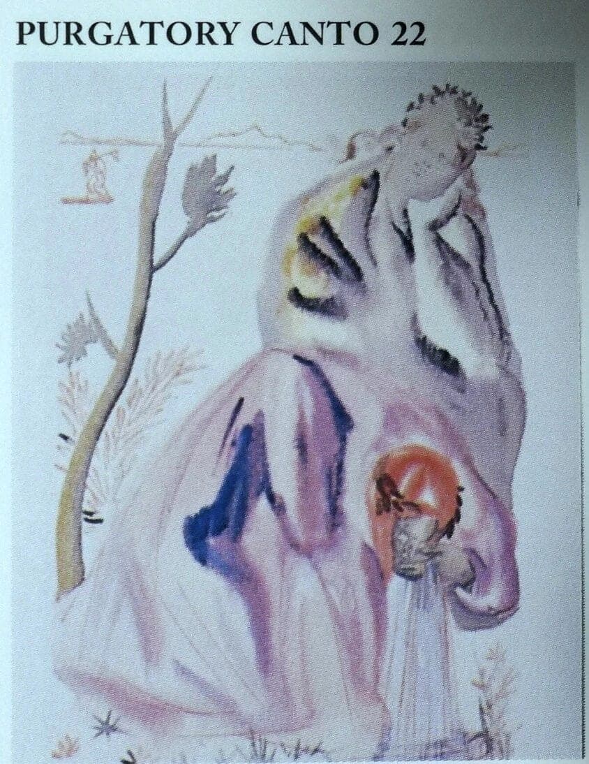SALVADOR DALI "Purgatory 22" from the Divine Comedy1960-64, Original Hand-signed photo 9