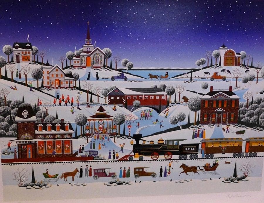 Nicky Watanabe, "December 24th",  Limited Author Sign/Number Serigraph