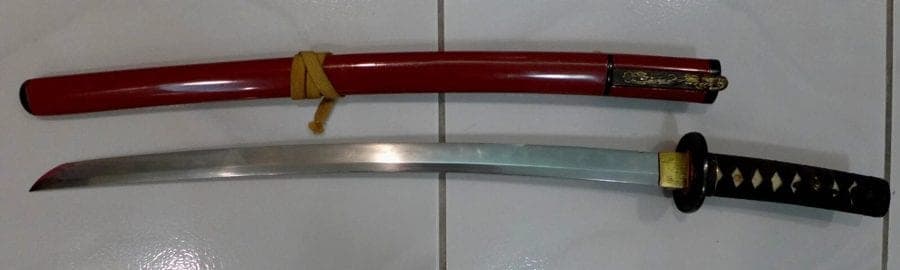 Shinto Japanese Samurai Sword (Wakizashi) ) Attributed to Kuni-Shige (備中国水田住国重) photo 2