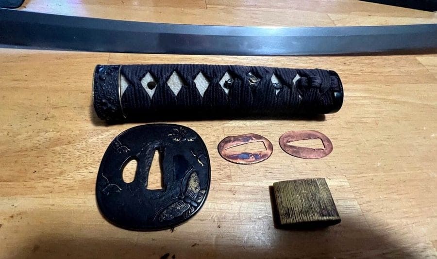 Shinto Japanese Samurai Sword (Wakizashi) ) Attributed to Kuni-Shige (備中国水田住国重) photo 5
