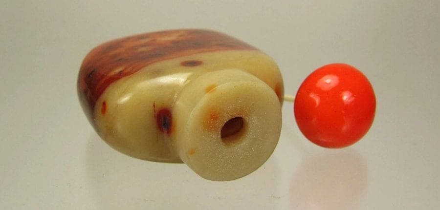 19th Century, Chinese JASPER Snuff Bottle photo 5