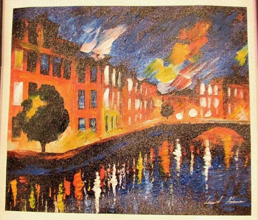Afremov, Leonid, EVENING BEAUTY, Hand-Embellished Canvas Giclee COA photo 2