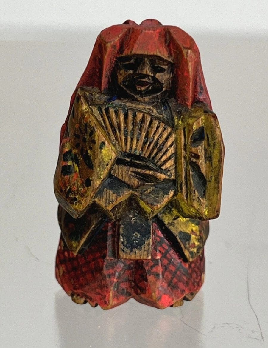 19th Century Japanese Matsu (Korean Pine Wood) Ittobori Netsuke: Shoju