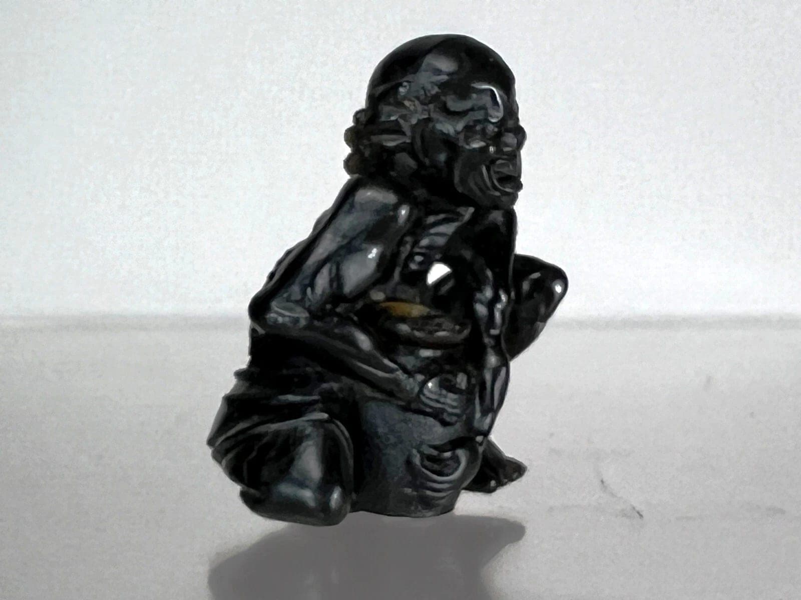 19th Century Japanese Pressed Horn  Netsuke of a Coral Diver photo 5