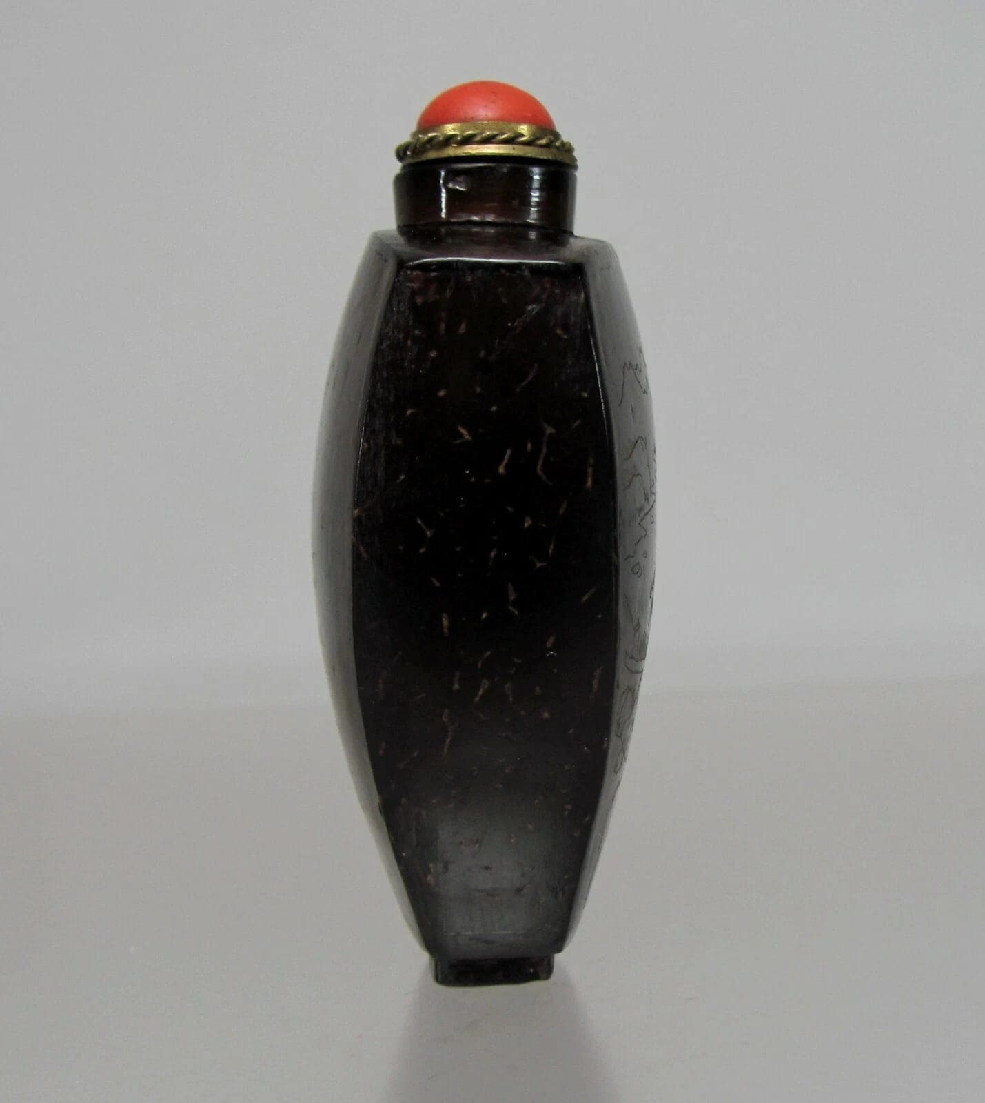 Antique Chinese Coconut Shell Snuff Bottle - Rare photo 3