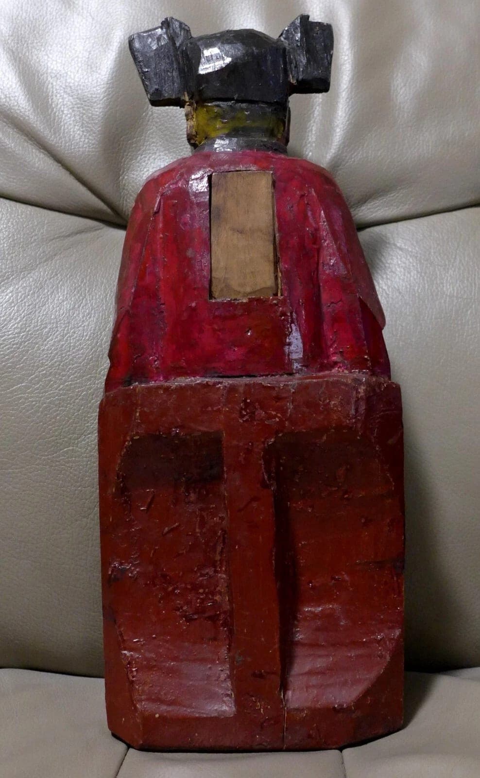 Chinese Wooden Polychromed Figure of a Seated Buddha Amitayus, 19th C. photo 6