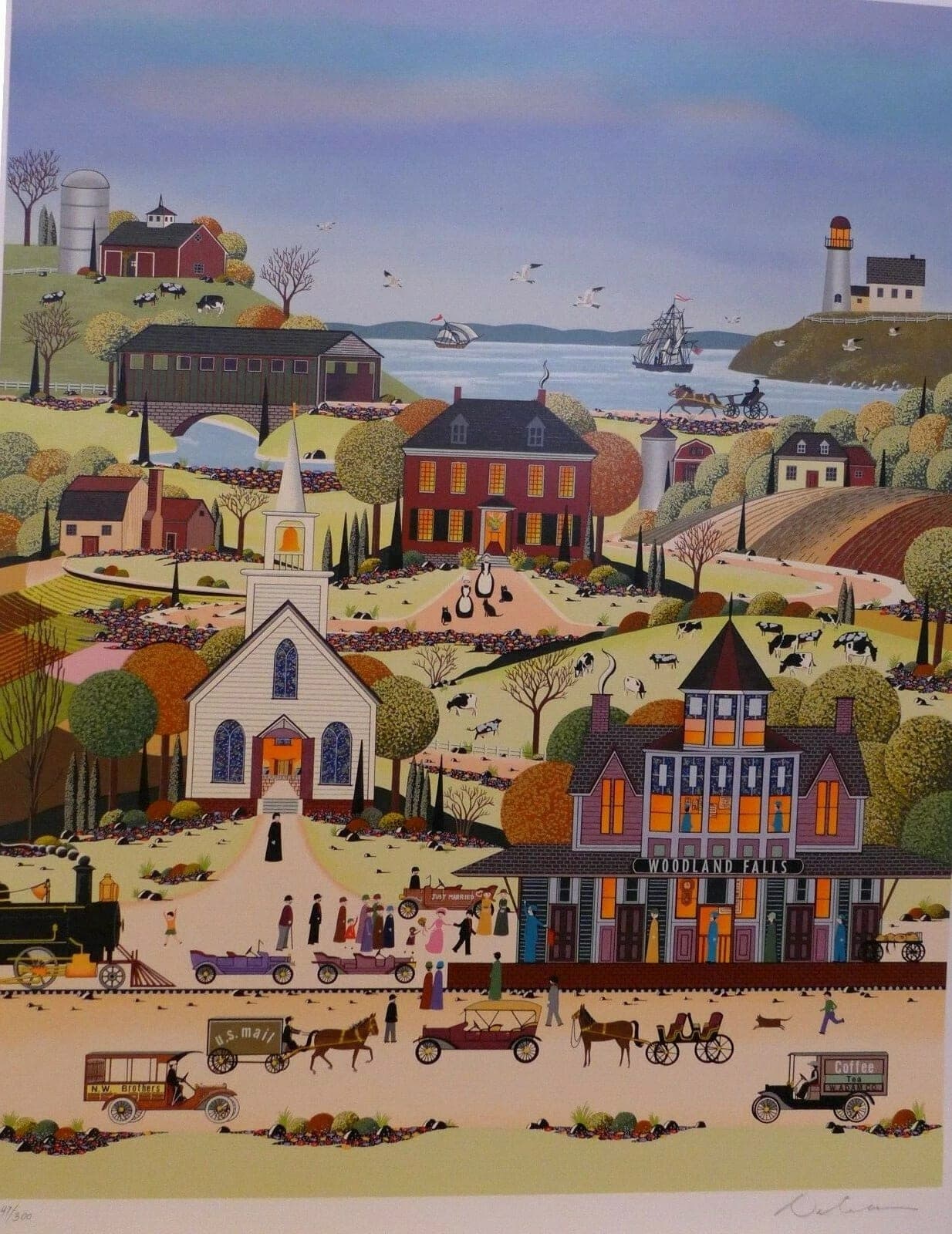 Nicky Watanabe, "Honeymoon Express",  Limited Author Sign/Number Serigraph