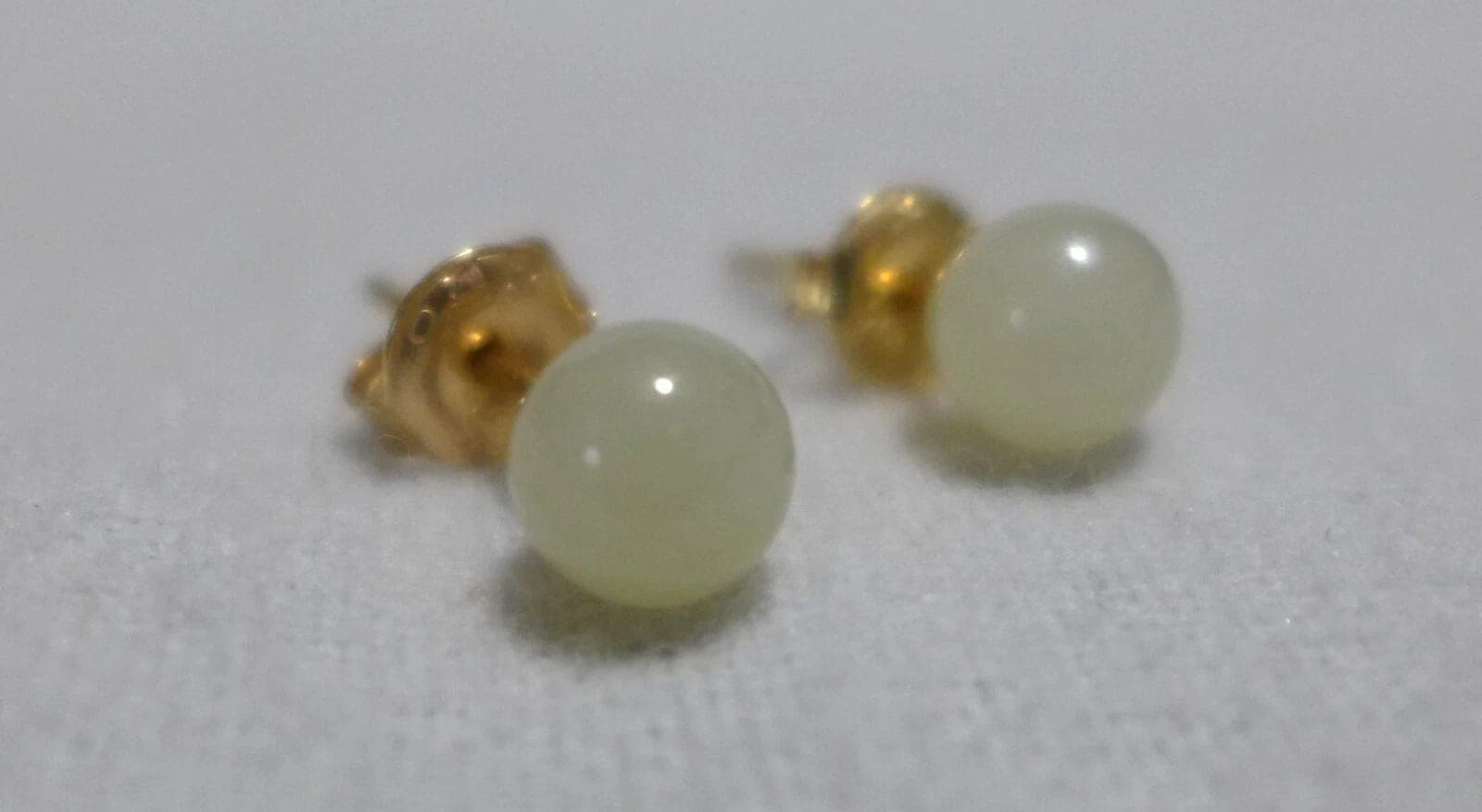 JADE Necklace, Bracelet, Ring, Earrings JEWELRY SET 14K Yellow Gold photo 5