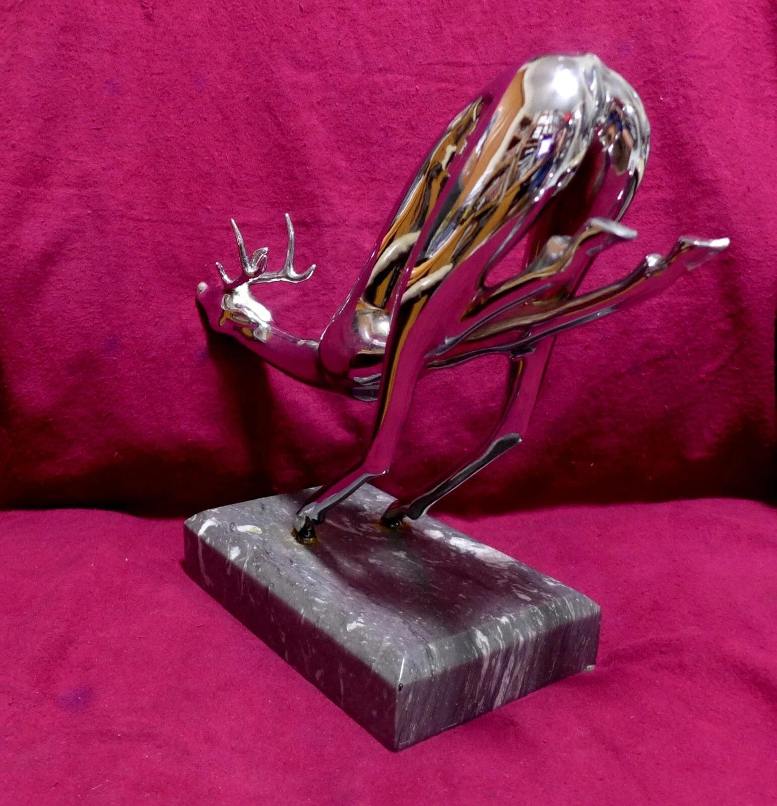 Hattakitkosol Somchai, Reindeer Polished Nickel Sculpture photo 5