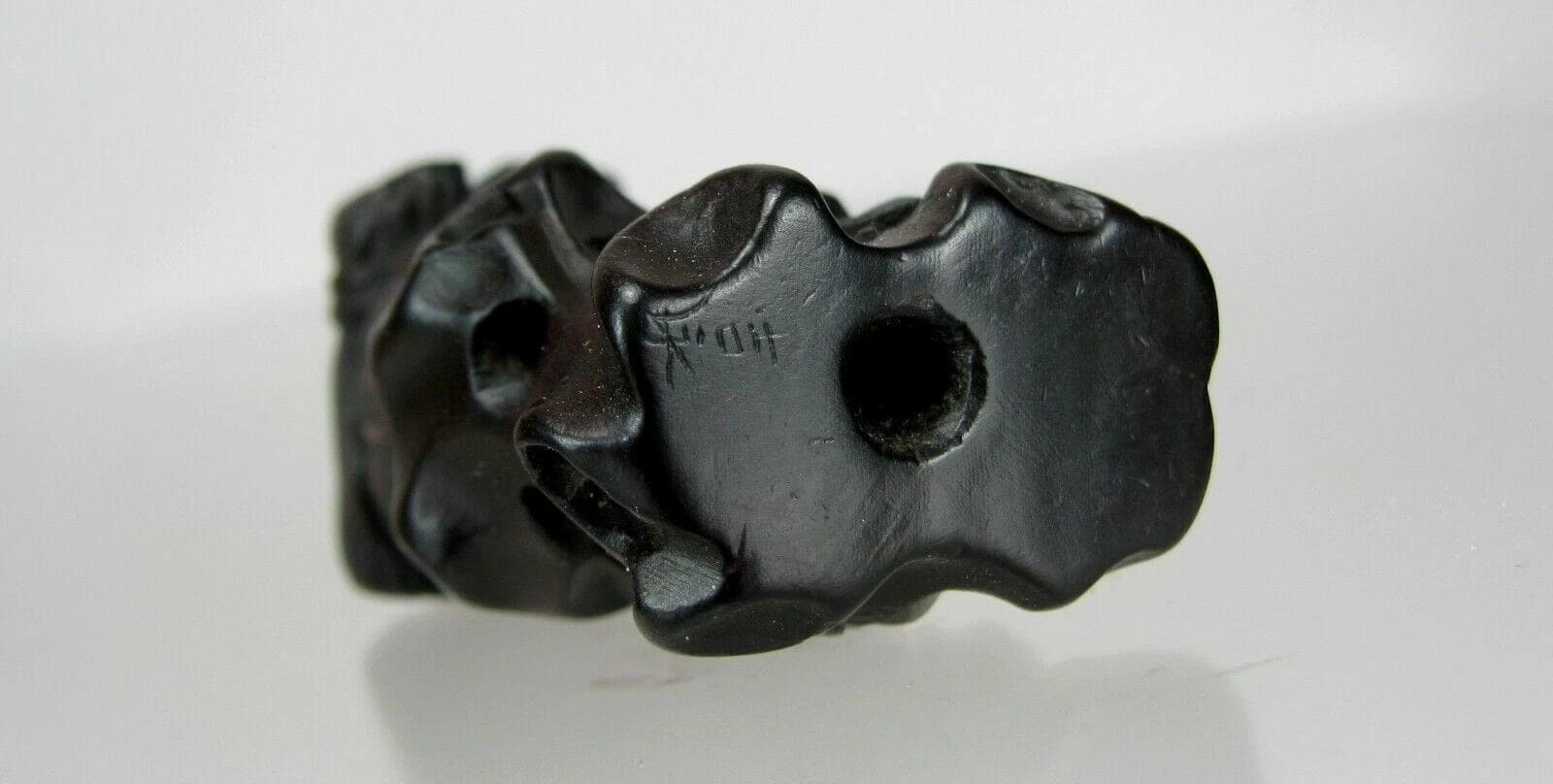 YOSHINAGA, Miura, 19th C, Japanese Wood Netsuke, Wood Gatherer photo 9