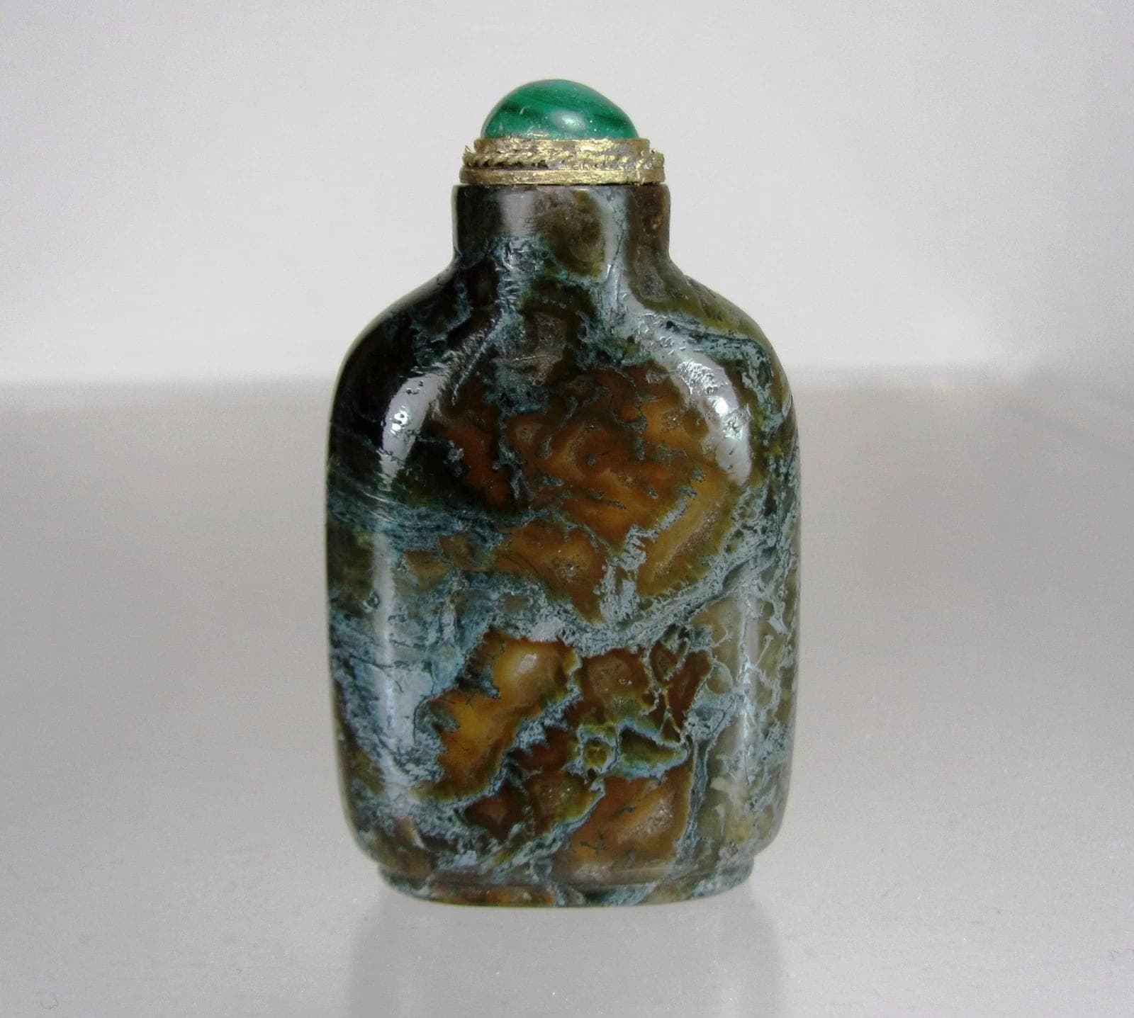 AMYGDALOIDAL BASALT Snuff Bottle, Qing Dynasty, 1760-1850 photo 2