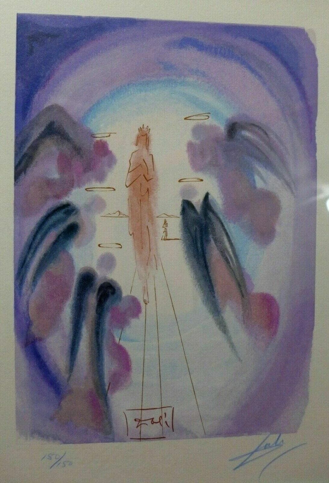 ORIGINAL SALVADOR DALI "Paradise 24" from the Divine Comedy-1960-64, Hand-signed