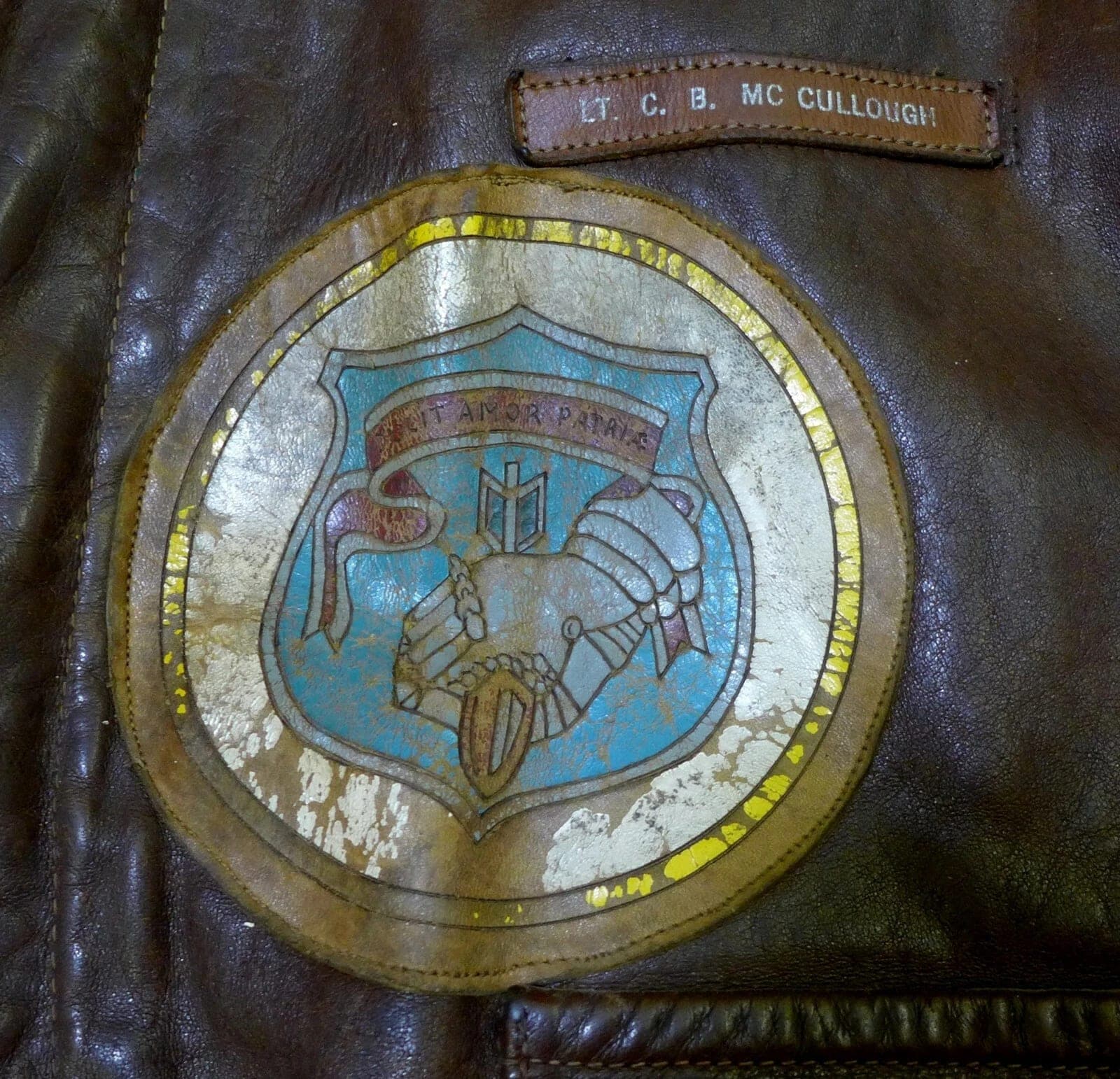 WWII Original, Most Complete, US Army Air Corps Named A-2 Flight Leather Jacket photo 7