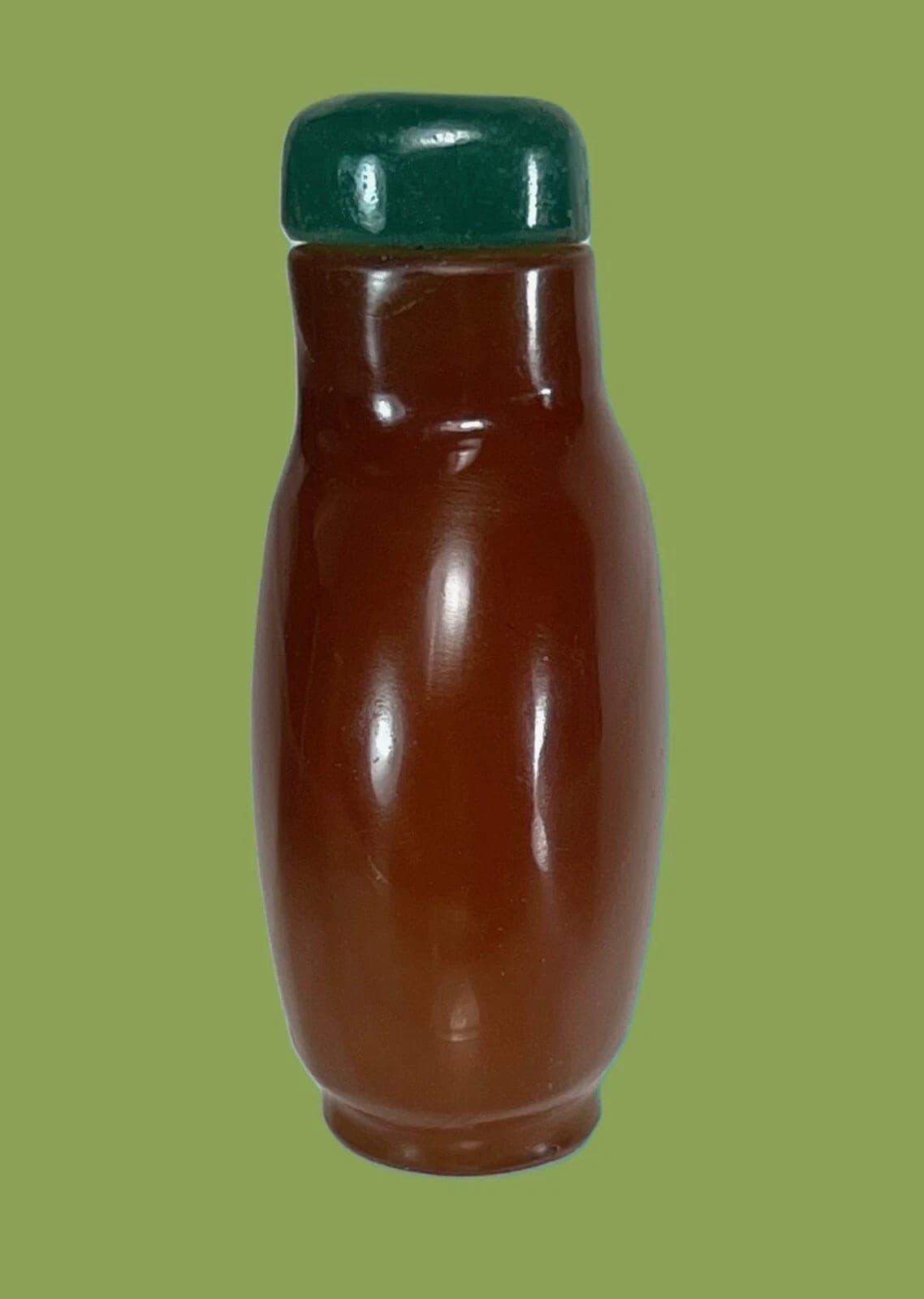 19th C. MINIATURE NATURAL AMBER  SNUFF BOTTLE photo 6
