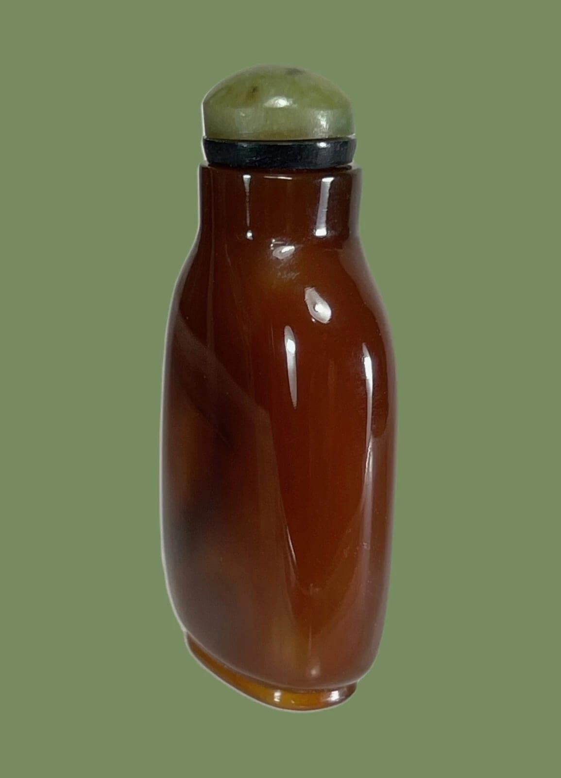 Glass in Imitating of Smoky Quartz SNUFF BOTTLE - Late Qing Dynasty photo 4