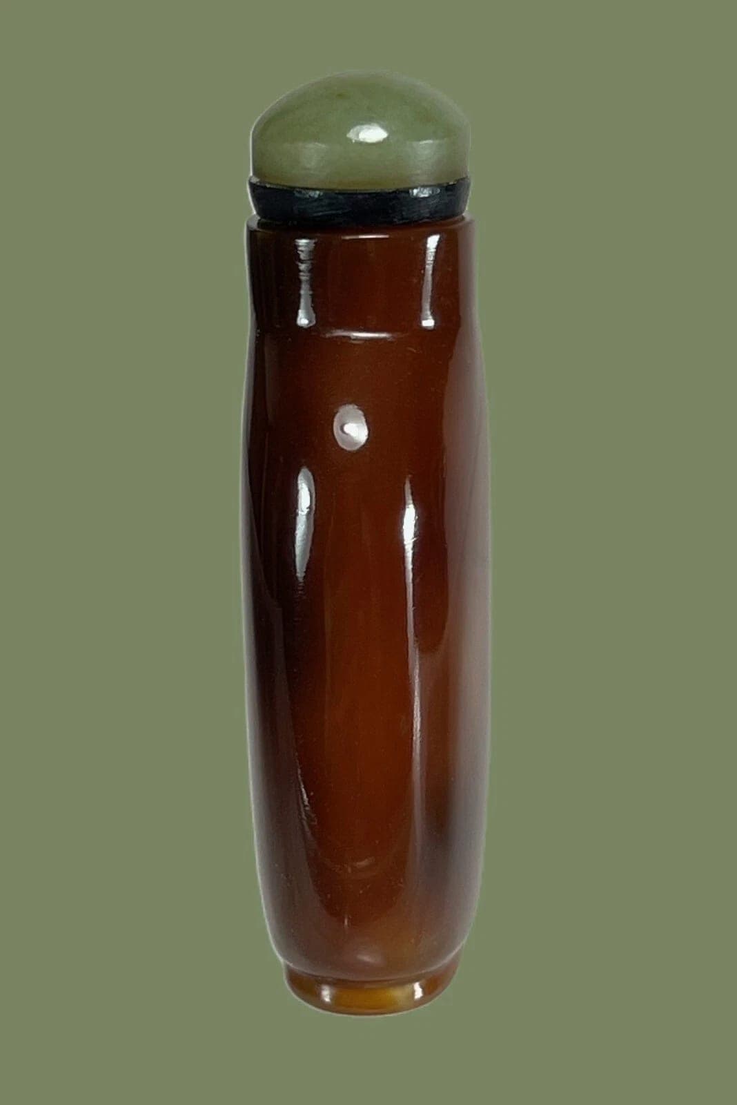 Glass in Imitating of Smoky Quartz SNUFF BOTTLE - Late Qing Dynasty photo 6