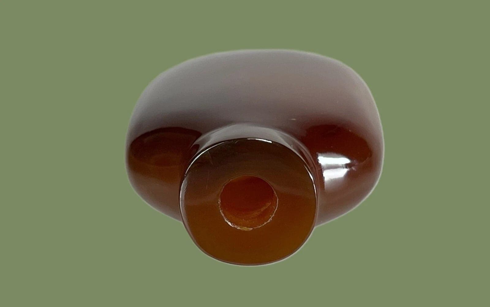 Glass in Imitating of Smoky Quartz SNUFF BOTTLE - Late Qing Dynasty photo 7