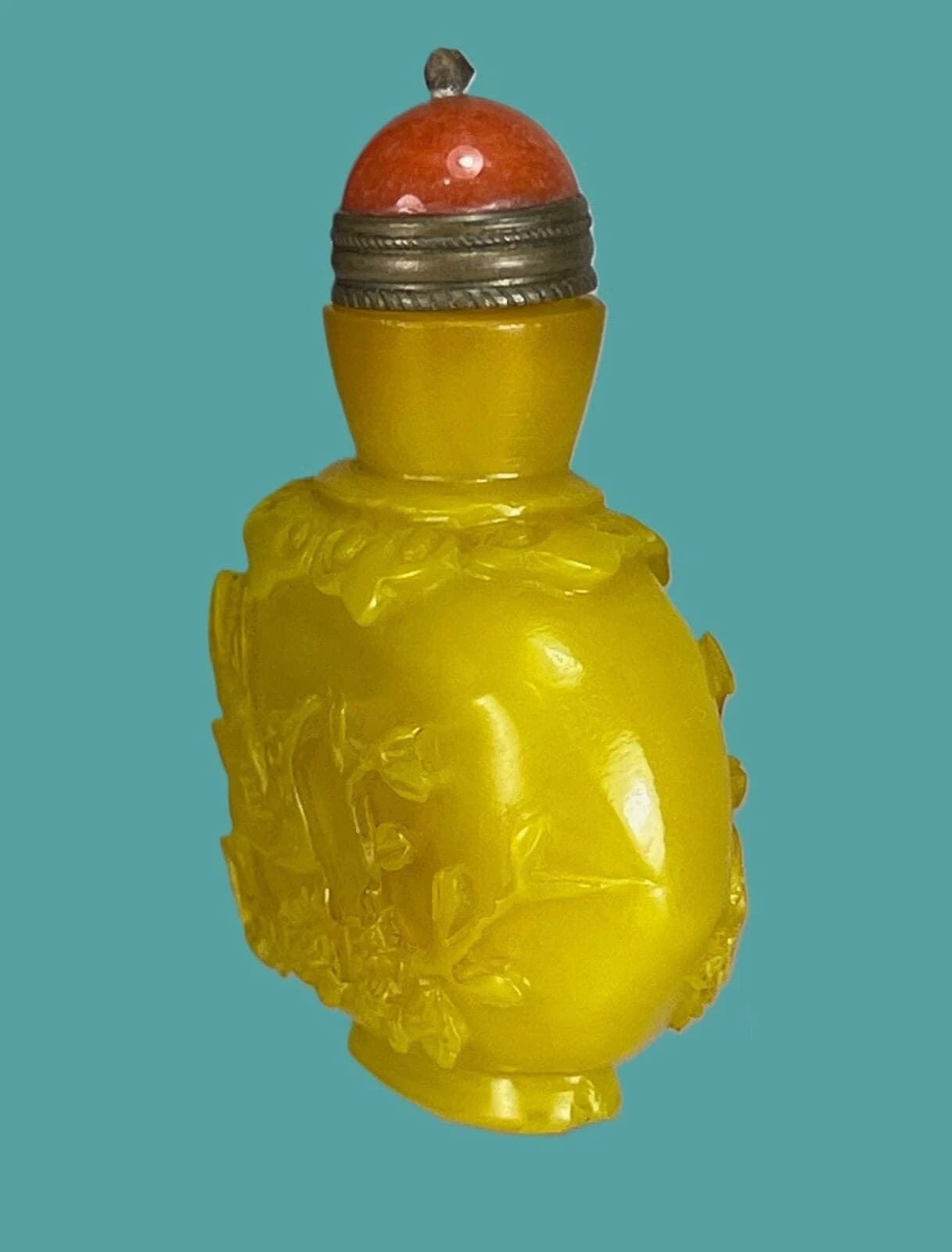 Miniature Peking Glass Carved SNUFF BOTTLE - 18/19th Century photo 3