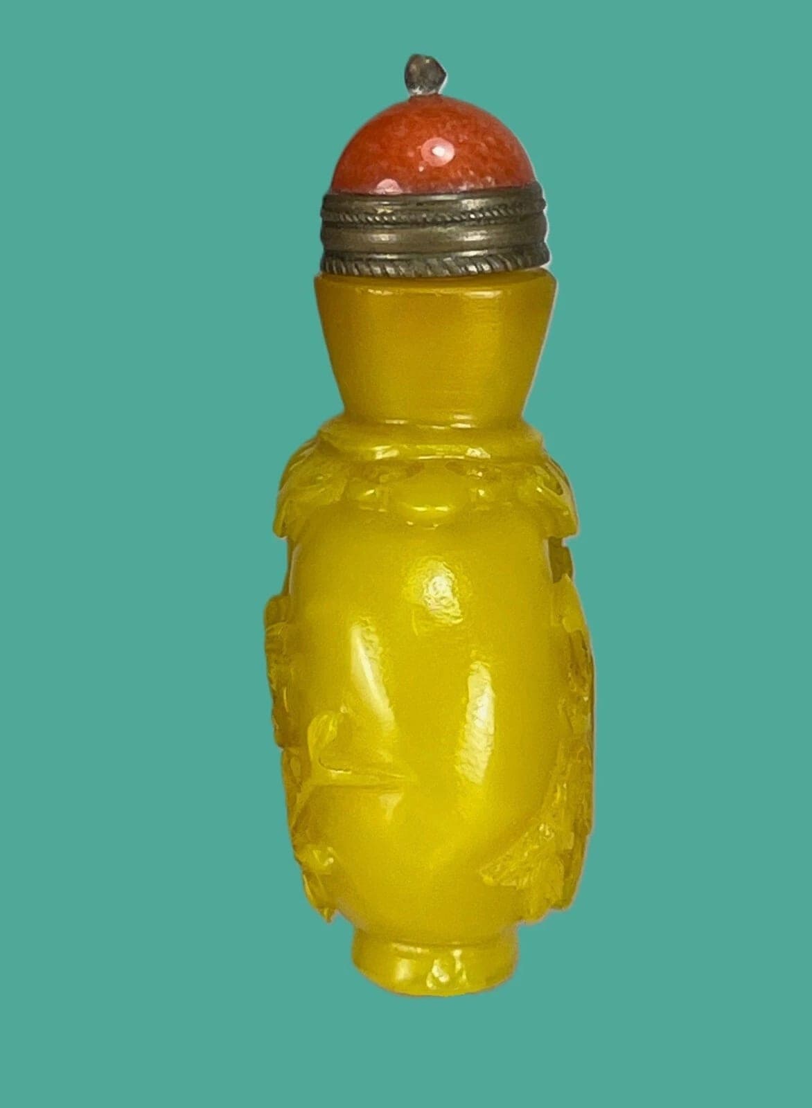 Miniature Peking Glass Carved SNUFF BOTTLE - 18/19th Century photo 5