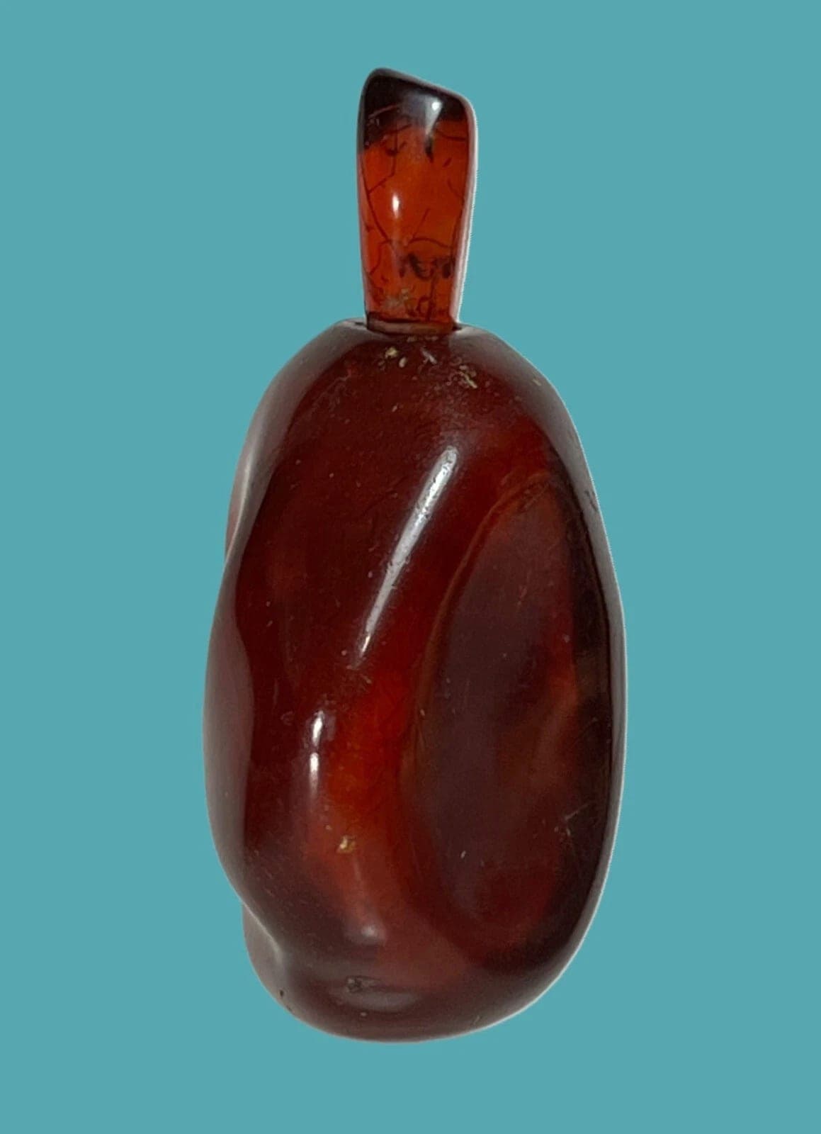 A Natural Amber 'Pebble-shaped' SNUFF BOTTLE, Qing Dynasty, 18th/19th Century photo 6