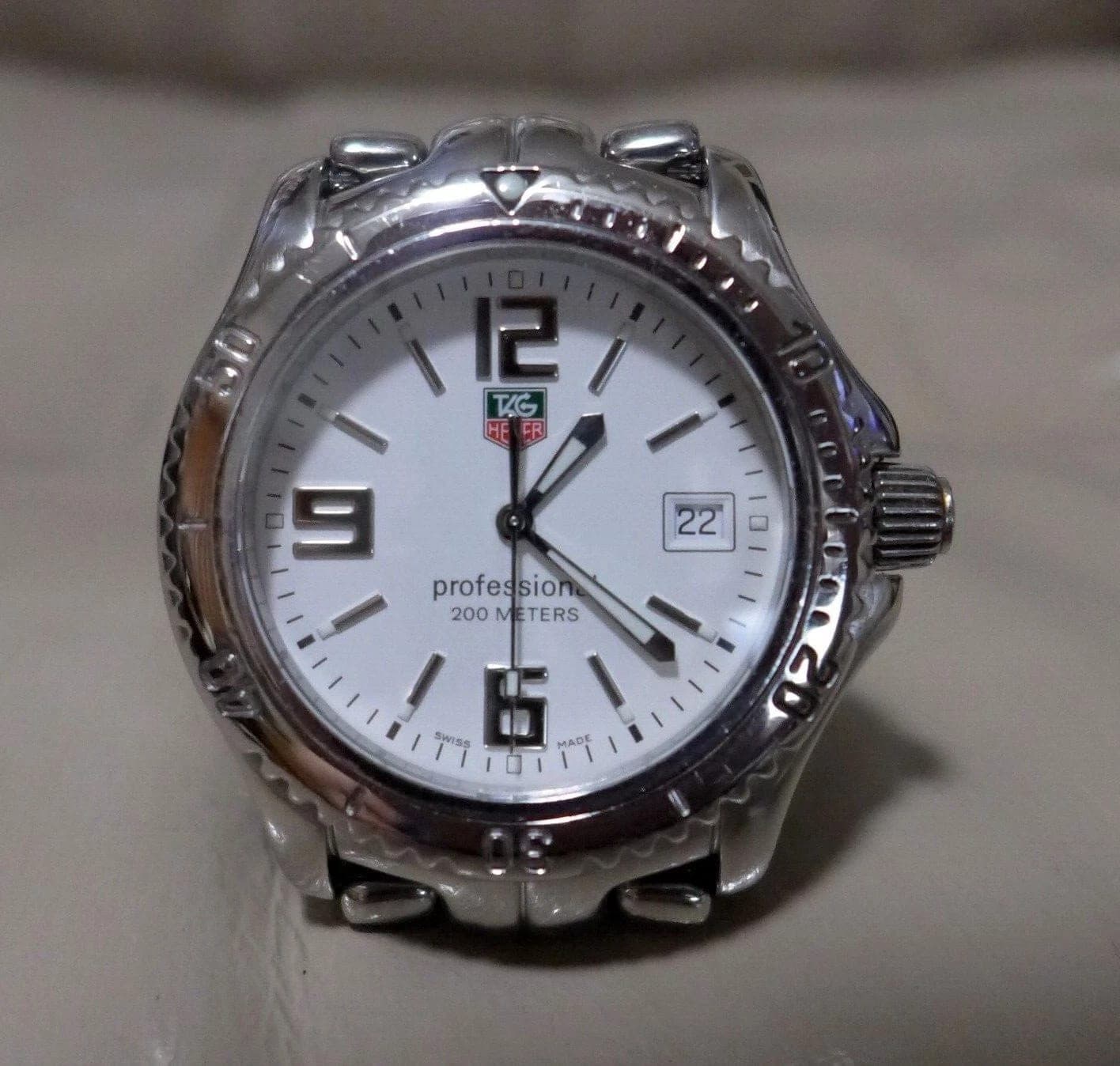 TAG Heuer LINK  Professional St Steel, White Dial Men's Watch Mint WT1114, 42mm