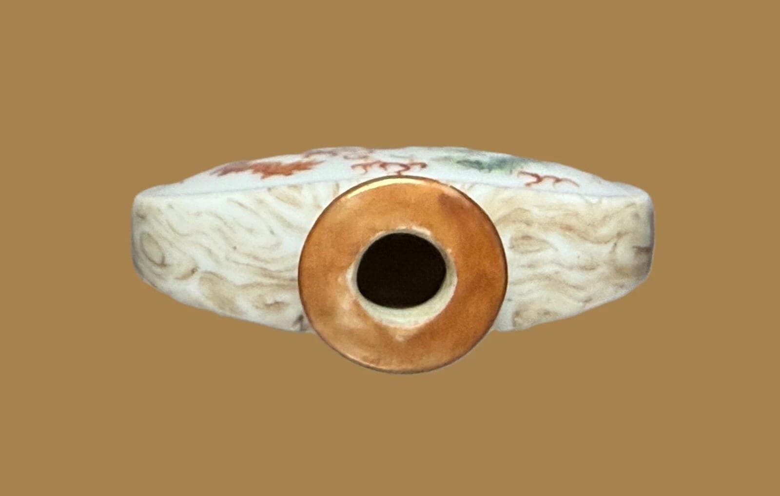 FAMILLE ROSE, Enameled Porcelain Snuff Bottle, Qianlong Mark, 1780-1799 photo 6