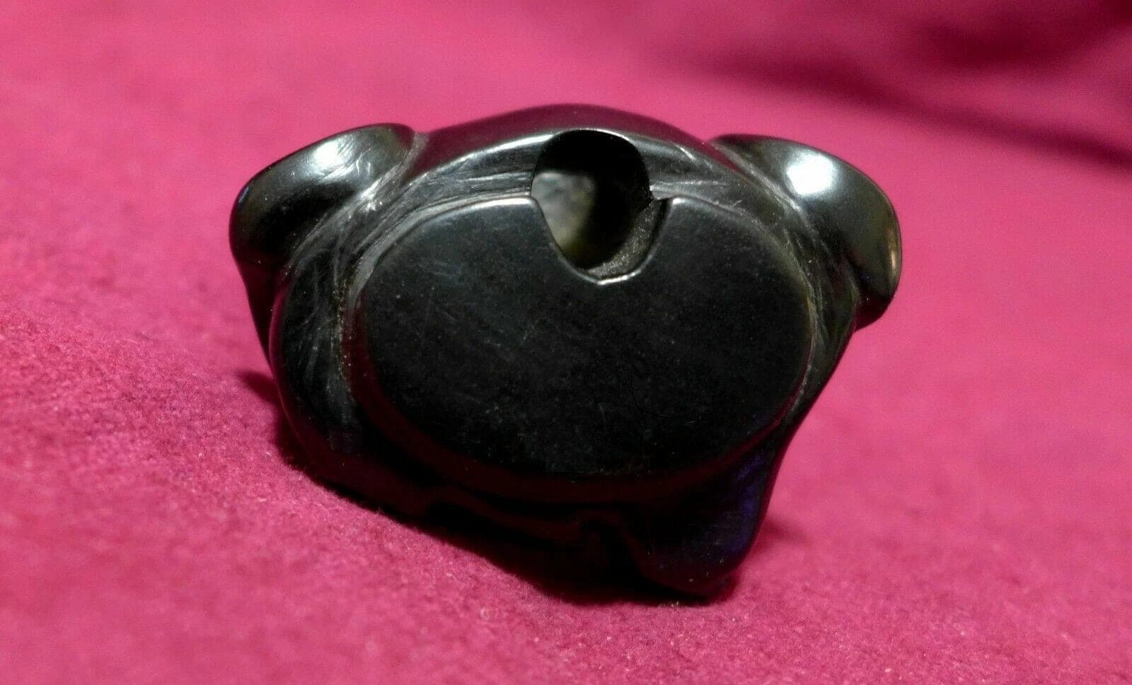Late 18th C., Early 19th C. Japanese Iwami School Kurogaki Netsuke:  Hotei photo 5